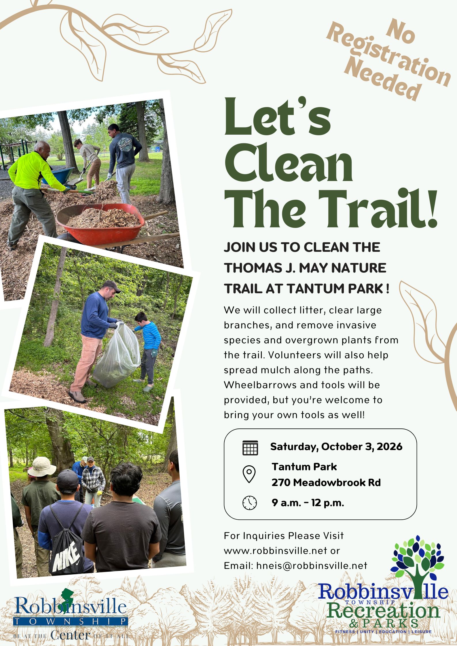 Tomm May Trail Cleanup Oct 2026